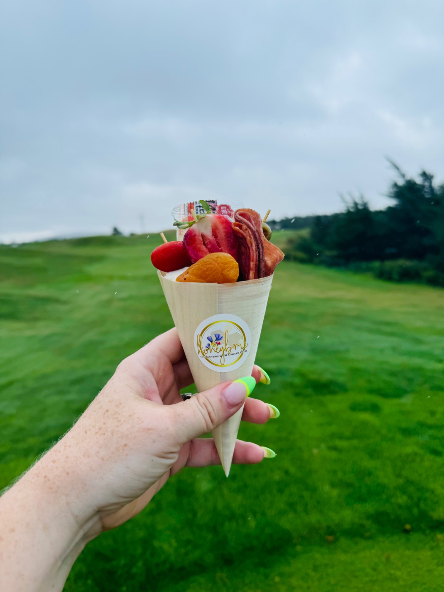 Honeybrie Bamboo Charcuterie Cone