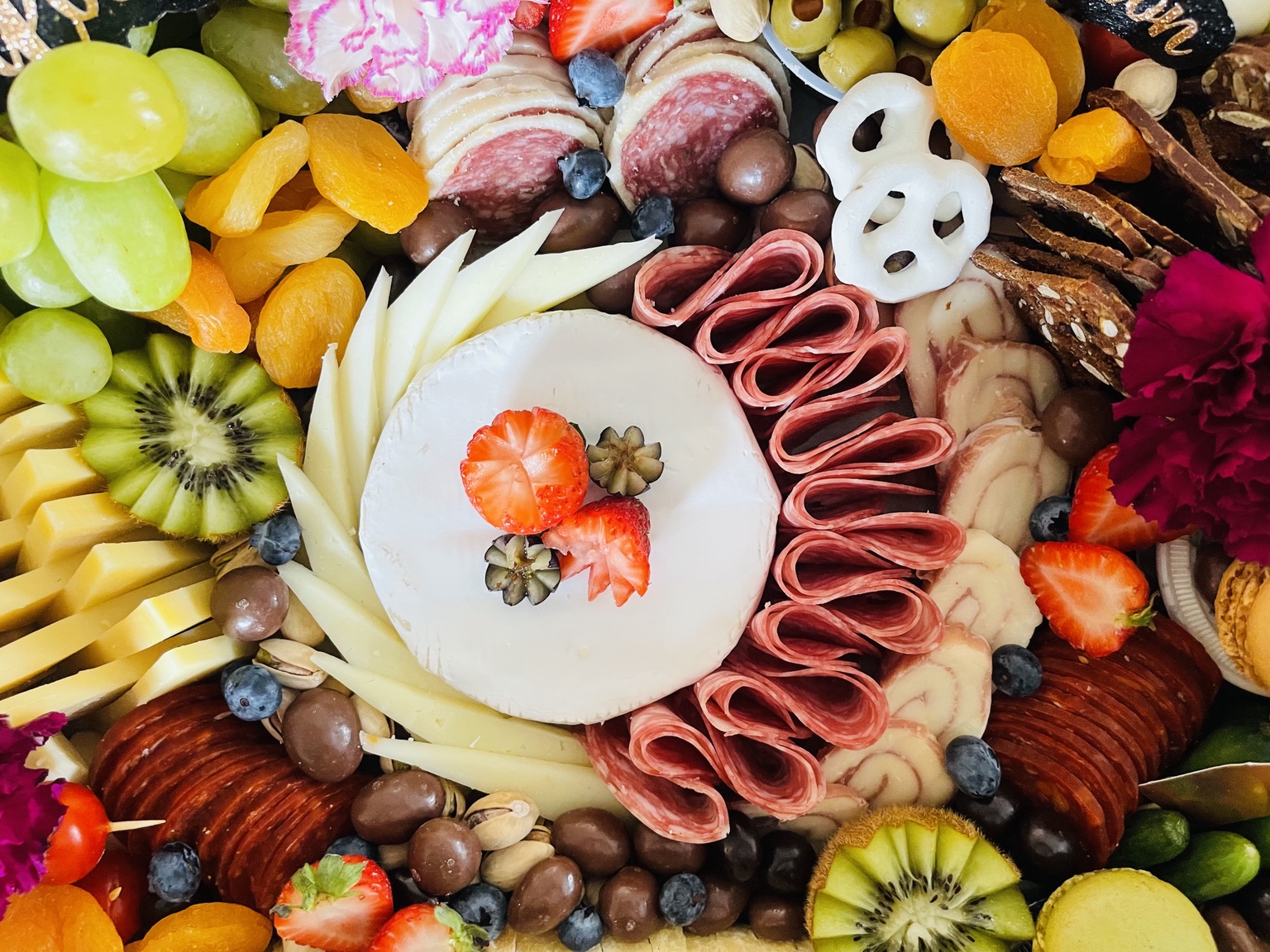 Abundant Honeybrie charcuterie spread